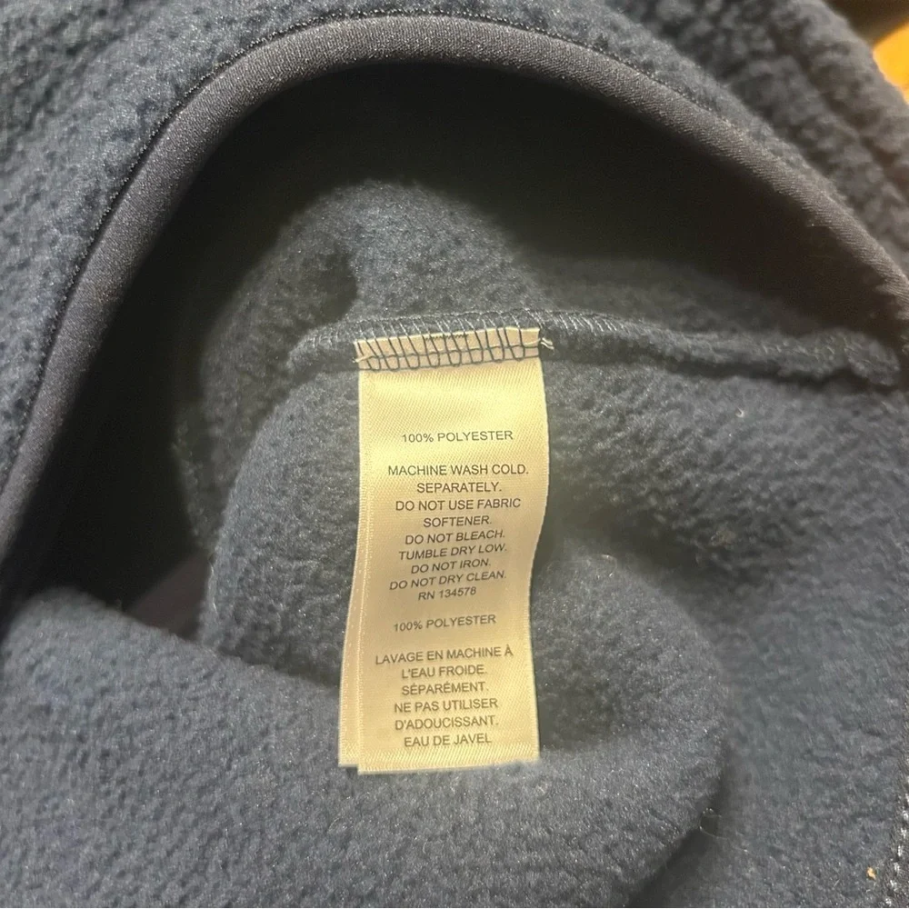 Vineyard Vines Women’s Navy Blue Sherpa Half-Zip Pullover, Size Small
